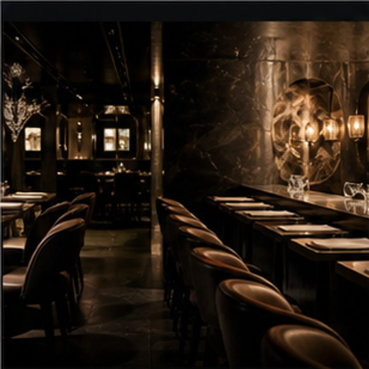 Dark Pizza Padina dining room